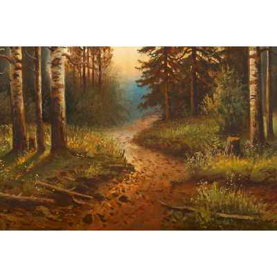 Осень в лесу  1910