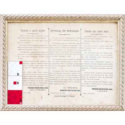 Приказ к сдаче оружия  17 апреля 1918