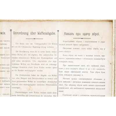 Приказ к сдаче оружия  17 апреля 1918