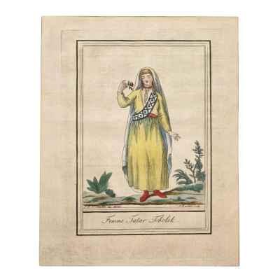 Ж. Г. де Сен-Совёр гравюра тобольская женщина 1794 г.  