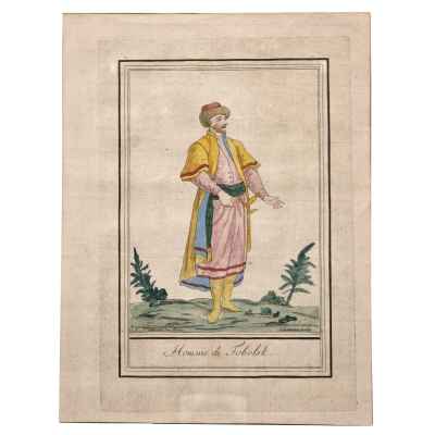 Ж. Г. де Сен-Совёр гравюра тобольский мужчина 1794 г.  