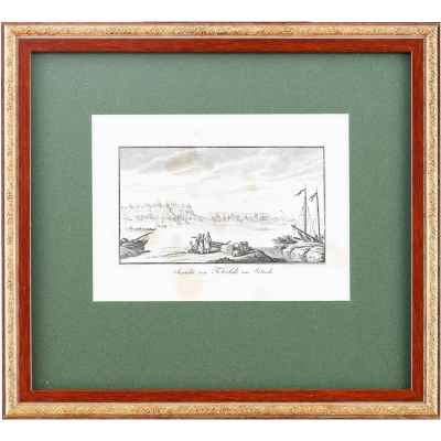 Гравюра Вид города Тобольска  