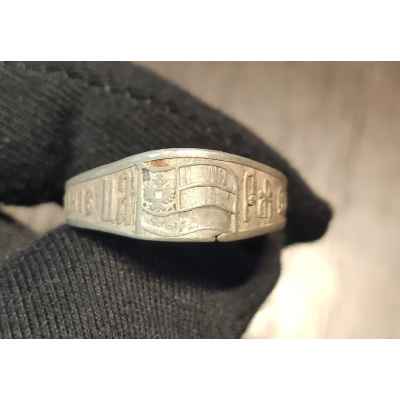 Кольцо агитационное ПМВ Единение Царя с Народом, серебро 84 пр. 1914 г.  