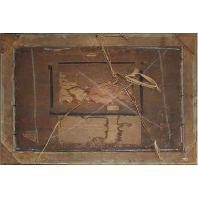 Генрих Бюркель -  Этюд «Лодка на озере Штарнбергер-Зе» Германия 1858