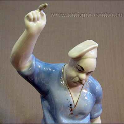 Скульптура «Повар и кот» (02502)  