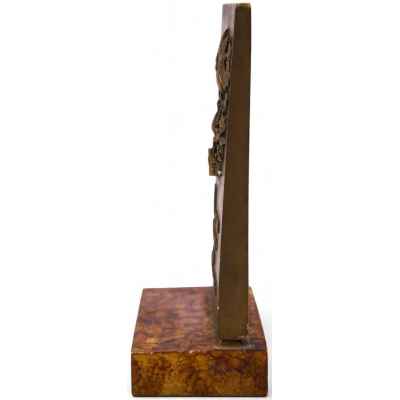 Памятная стела Победителю соцсоревнования 40 лет ВОВ 1985 г. 22x14,2x7,7 см. СССР 1985