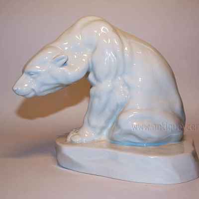 Скульптура «Белый медведь» (03414е)  