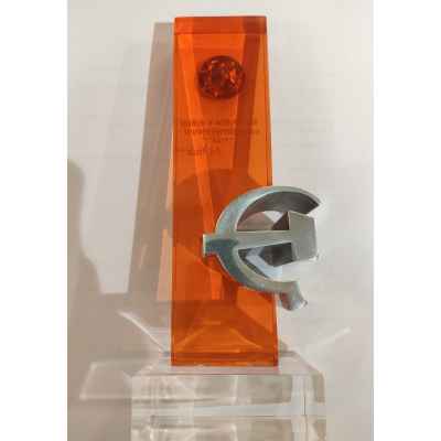 Приз победителю в социалистическом соревновании стелла серп и молот 21,5x9,5x8,0 см. СССР 1980 гг