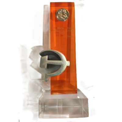 Приз победителю в социалистическом соревновании стелла серп и молот 21,5x9,5x8,0 см. СССР 1980 гг